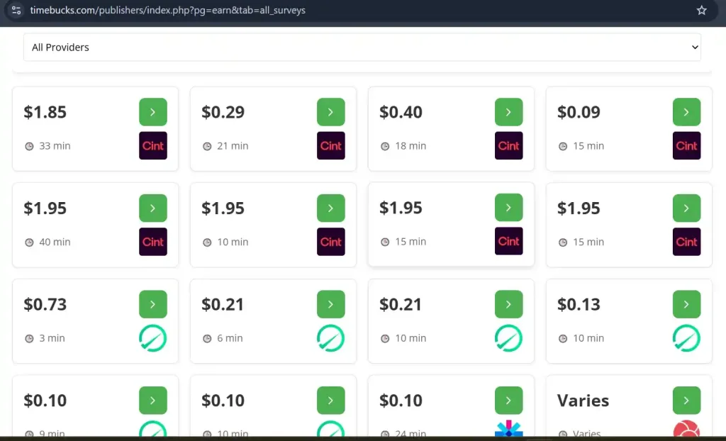 timebucks survey